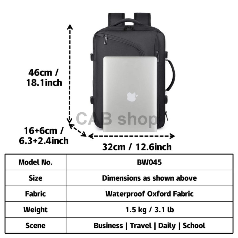 Batoh cestovný  vakuový Focus 001