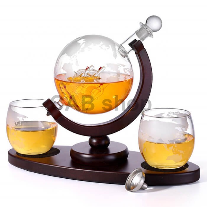 Dárková sada na Whiskey sklenice, decanter 850ML s kameny na chlazení