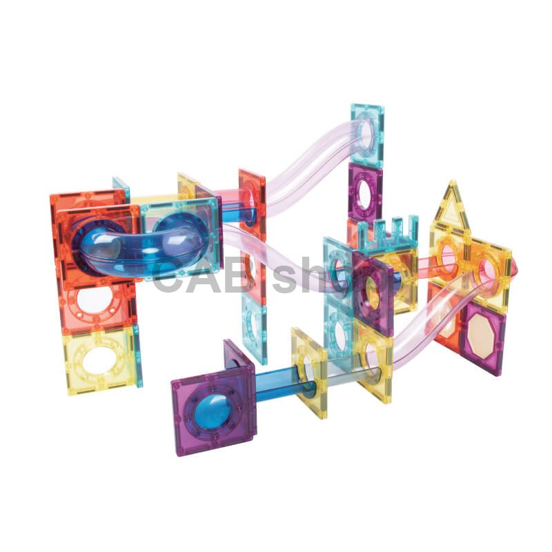 Magnetni gradbeni set Marble Roller II 136 delni set - Magnetic Tiles