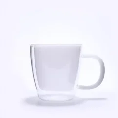 Termo hrnček s dvojitým sklom 300ml - jade white