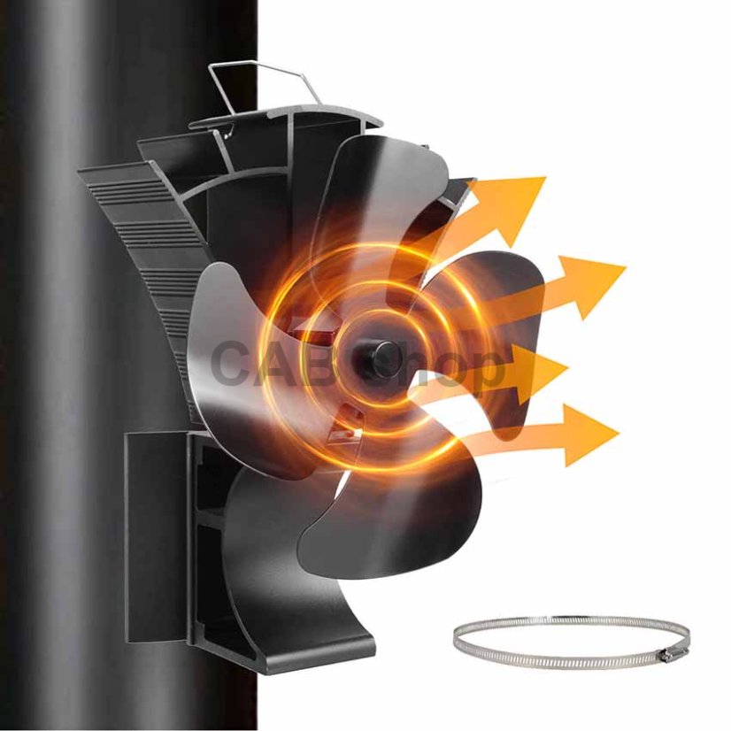 Ventilátor kandallókályhához és füstelvezetőhöz 4 Fire PRO 694 - TURBO VENTILÁTOR