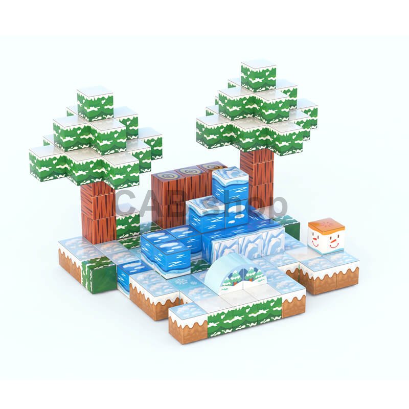 Magnetic Building Block - Mine World 52ks 