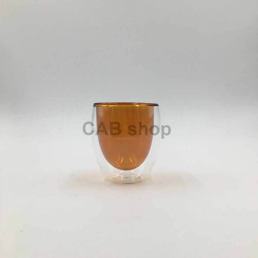 Double-walled thermos cup 150ml - amber