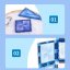 Magnetická stavebnica Window Art Ocean 68ks - Magnetic Tiles