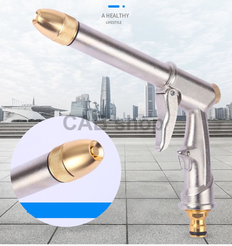 Garden Hose Spray Nozzle 4 Spray Modes