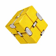 Infinity Cube Antistress metal cube - gold 2