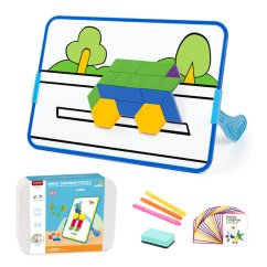 Mágneses készlet Magic Tangram Puzzle 128 db