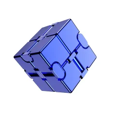Infinity Cube Antistresová kocka kovová - modrá