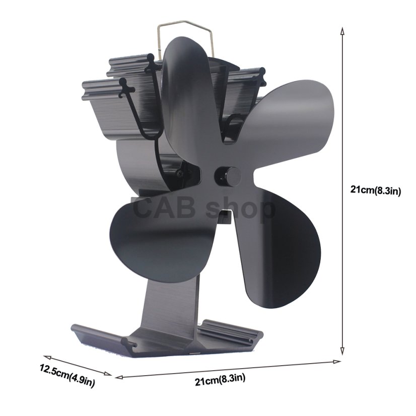 Fireplace stove fan 4 blades - Flame 614B