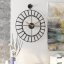 Dizajnové nástenné hodiny Rustical 50cm black