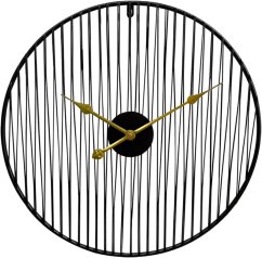 Designerski zegar ścienny Decore 2  Black 60cm