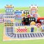 Magnetne ploščice Railway City Magnetic Tiles – vlak in železniške proge, 85 kos
