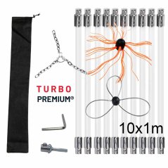 Rotačný čistič komína Komplet TURBO Premium – 10M Rotačný čistič komína Komplet TURBO Premium – 10M