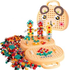 Kočička  vzdělávací hračka 203 dílná, stavebnice