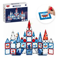 Zestaw magnetyczny Window Art Space 90 szt. - Magnetic Tiles