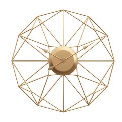 Dizajnové nástenné hodiny MODENA Gold 60cm