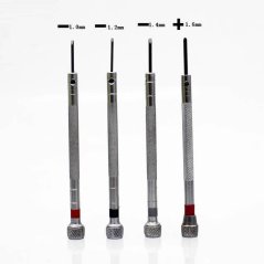 Zestaw mini śrubokrętów 4 szt. - 1,0, 1,2, 1,4 i 1,6mm Zestaw mini śrubokrętów 4 szt. - 1,0, 1,2, 1,4 i 1,6mm