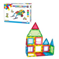 Zestaw magnetyczny do budowania 48-elementowy zestaw - Magnetic Tiles