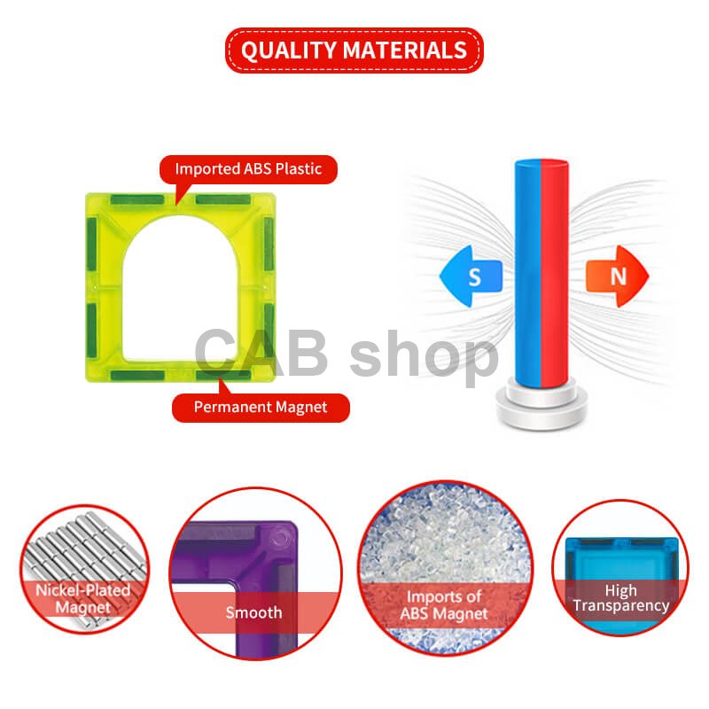 Magnetni gradbeni set Dream Builder 85delni set - Magnetic Tiles
