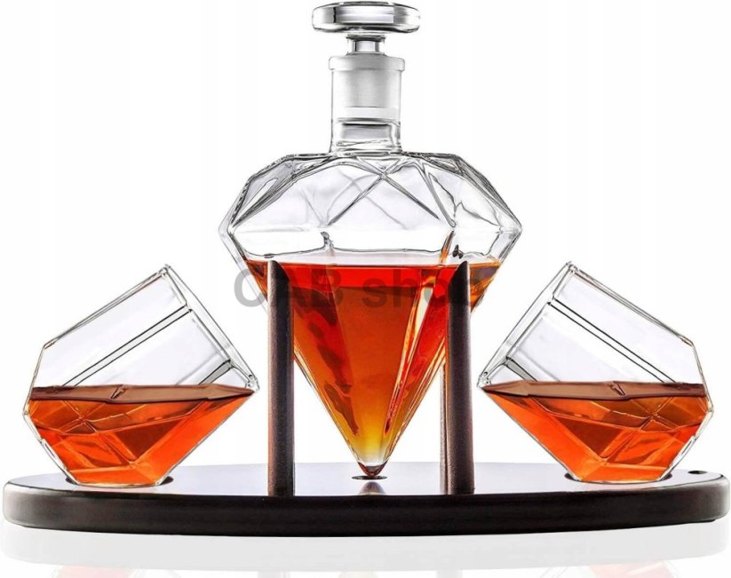 Darčeková sada Diamond na Whiskey 850ml s pohármi