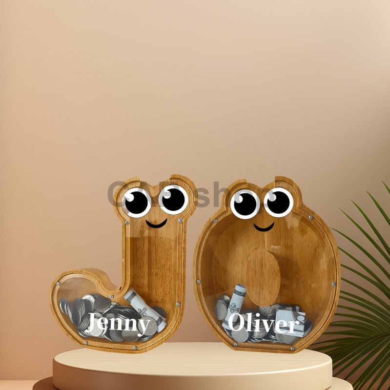 Pokladnička dřevěná - Písmenko R