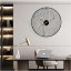 Dizajnerska stenska ura Decore 2  Black 60cm