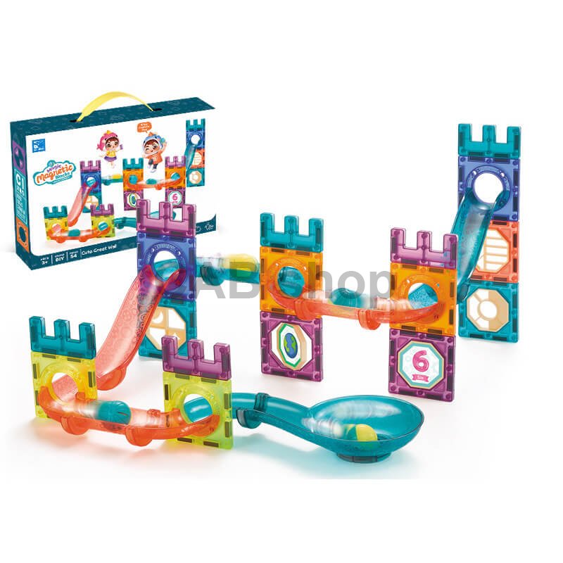 Magnetická stavebnice Cuto Great Wall 54 ks sada - Magic Magnetic Blocks