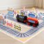 Magnetne ploščice Railway City Magnetic Tiles – vlak in železniške proge, 85 kos