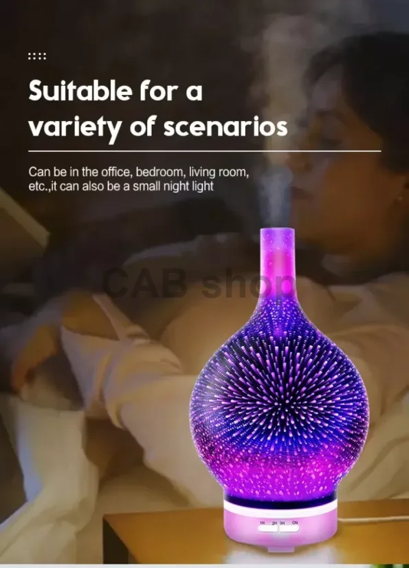 Aroma difuzor LED Night 3D