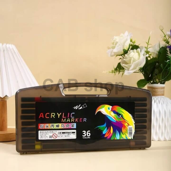 Akrylové perá 36ks - umelecký komplet