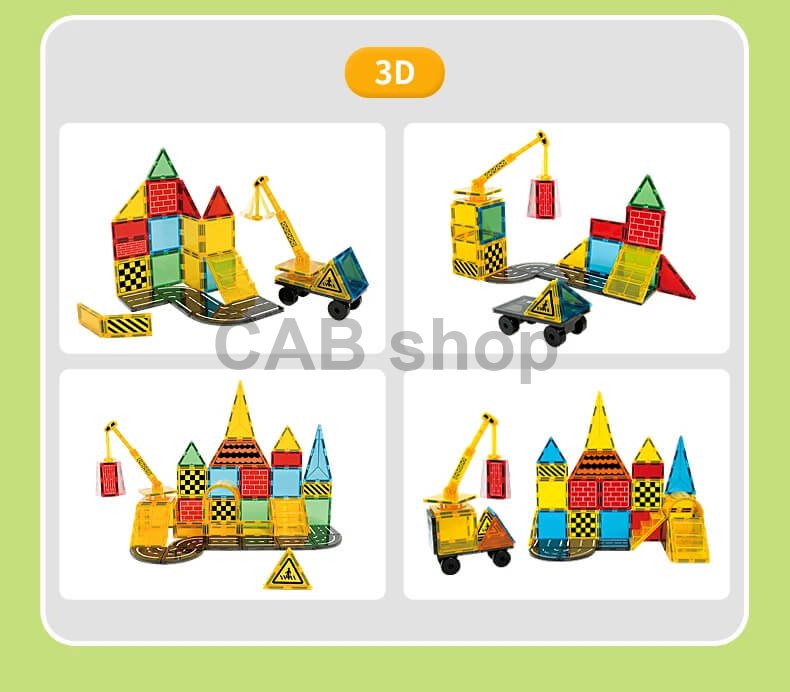 Magnetni gradbeni set Dream Builder 90delni set - Magnetic Tiles