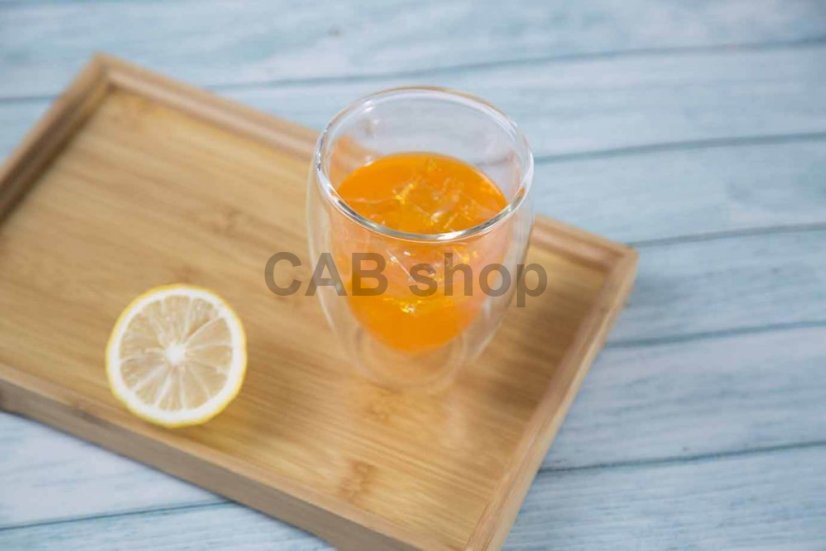 Double-walled thermos cup 350ml - clear