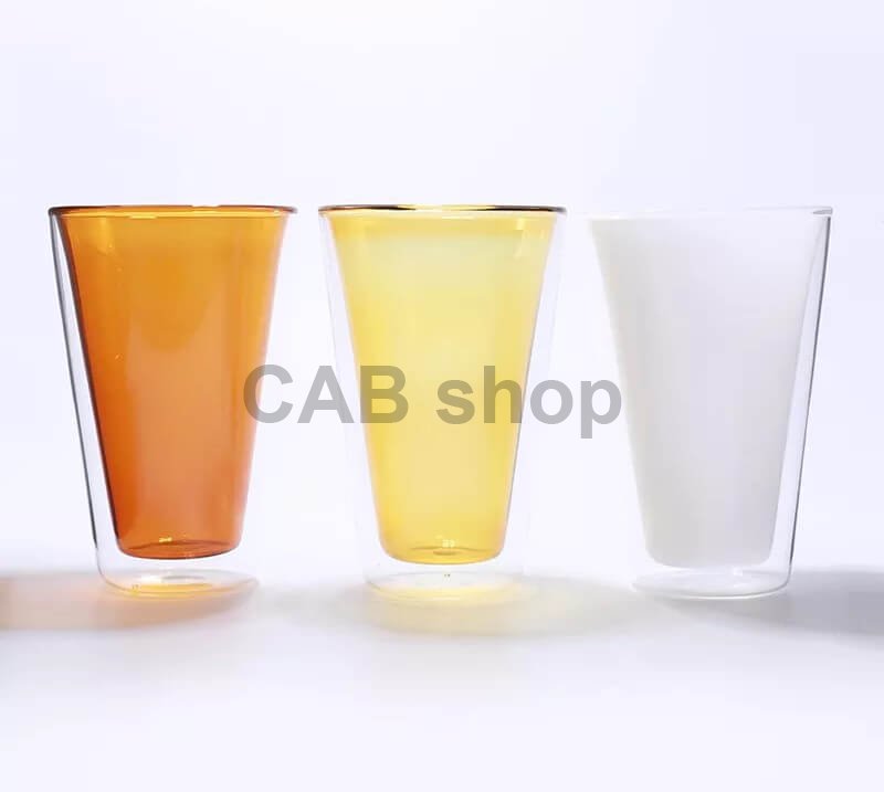 Double-walled thermos cup 350ml - amber