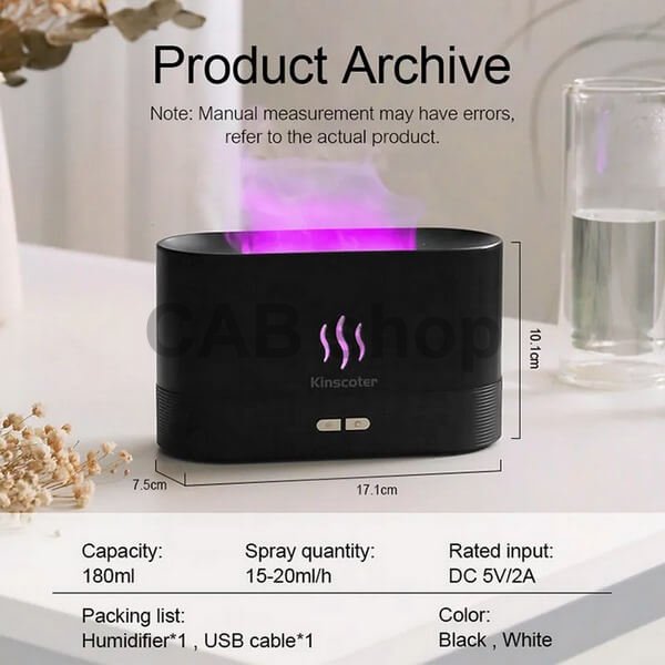 Aroma difuzor Fire 2 RBG črn