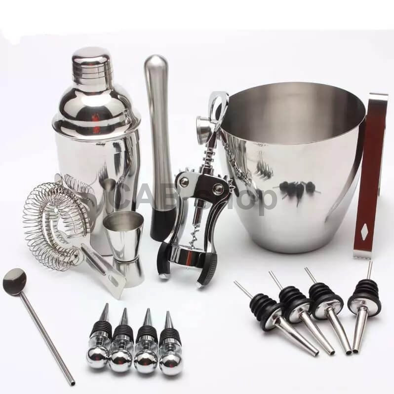 Zestaw barmański do miksowania koktajli (zestaw 16-częściowy 750ml + 500ml)