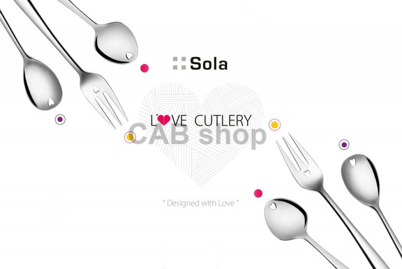 Darilni set s 6 srčki - Love Cutlery