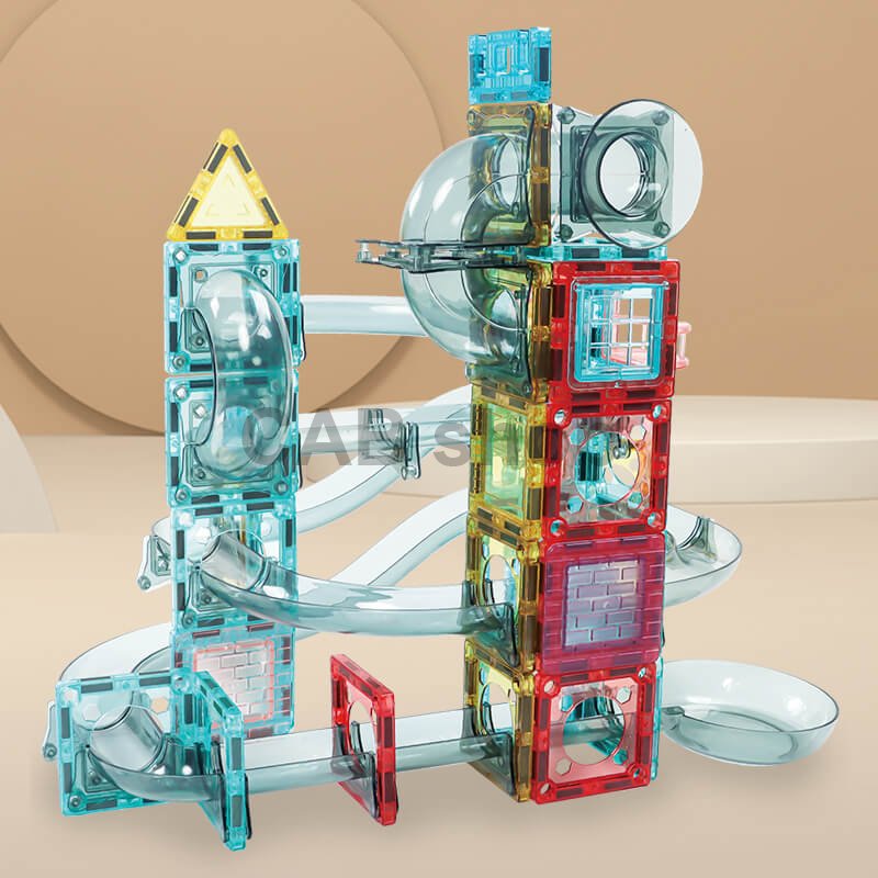 Zestaw magnetyczny Marble Roller 58-elementowy zestaw - Magnetic Tiles
