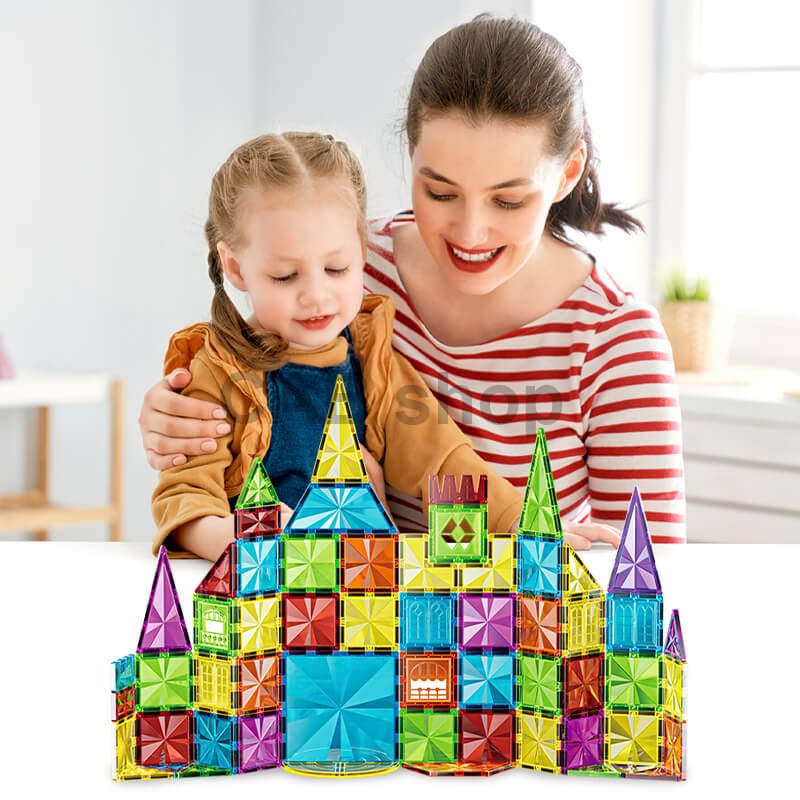 Magnetická stavebnica Diamond 75ks sada - Magnetic Tiles