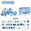 Magnetic building kit Ocean set of 56 pieces - Magnetic Tiles