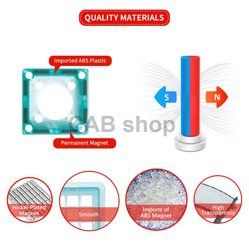 Magnetni gradbeni set Marble Roller 100 delni set - Magnetic Tiles