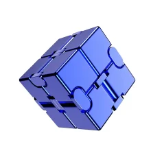 Infinity Cube Antistresová kocka kovová - modrá