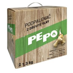 Aprinzător de foc din vată de lemn PE-PO – 150 bucă?i de aprindere
