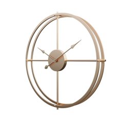 Dizajnové nástenné hodiny LUX Gold 40cm
