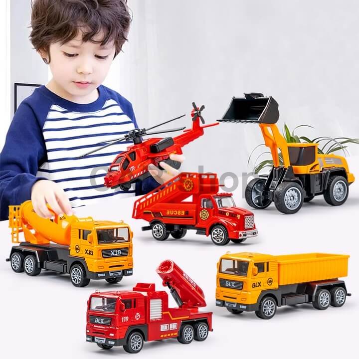 Požiarnické autíčka balenie 15ks - Fire Car set