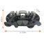 Fireplace stove fan 2 propellers with 3 blades with cover - Mini