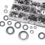 Stainless steel washers from M2 to M12 - 1010pcs set