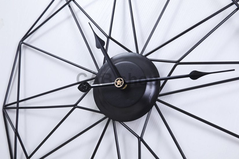 Designer wall clock MODENA Black 50cm