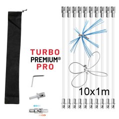 Rotačná kefa na čistenie komína Plus TURBO Premium® PRO - 10m Rotačná kefa na čistenie komína Plus TURBO Premium® PRO - 10m