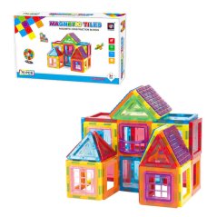 Mágneses építőkészlet 70 db-os készlet - Magnetic Tiles