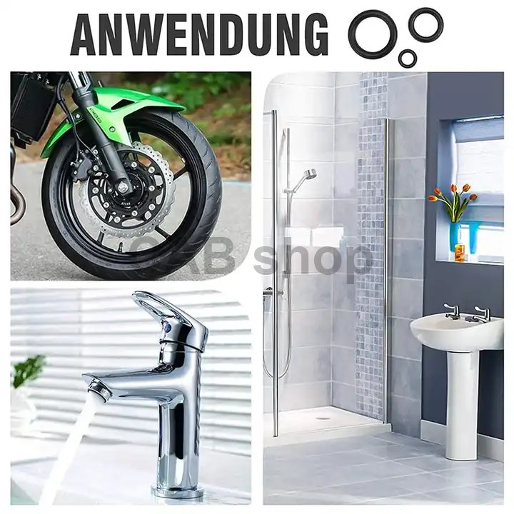 Sada 270ks gumových těsnění kroužků